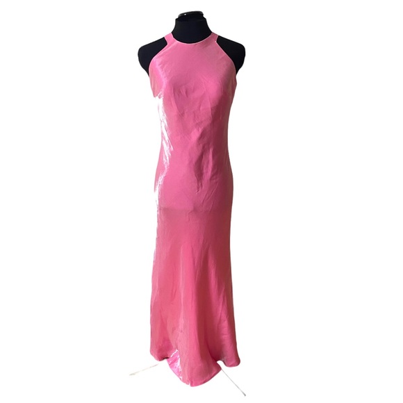 Cache Dresses & Skirts - Pink prom dress vintage Cache size 4 absolutely stunning dress see video!
